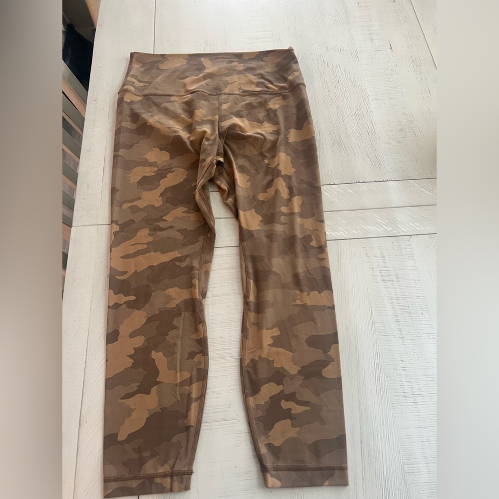lululemon athletica  Brown Camo Leggings